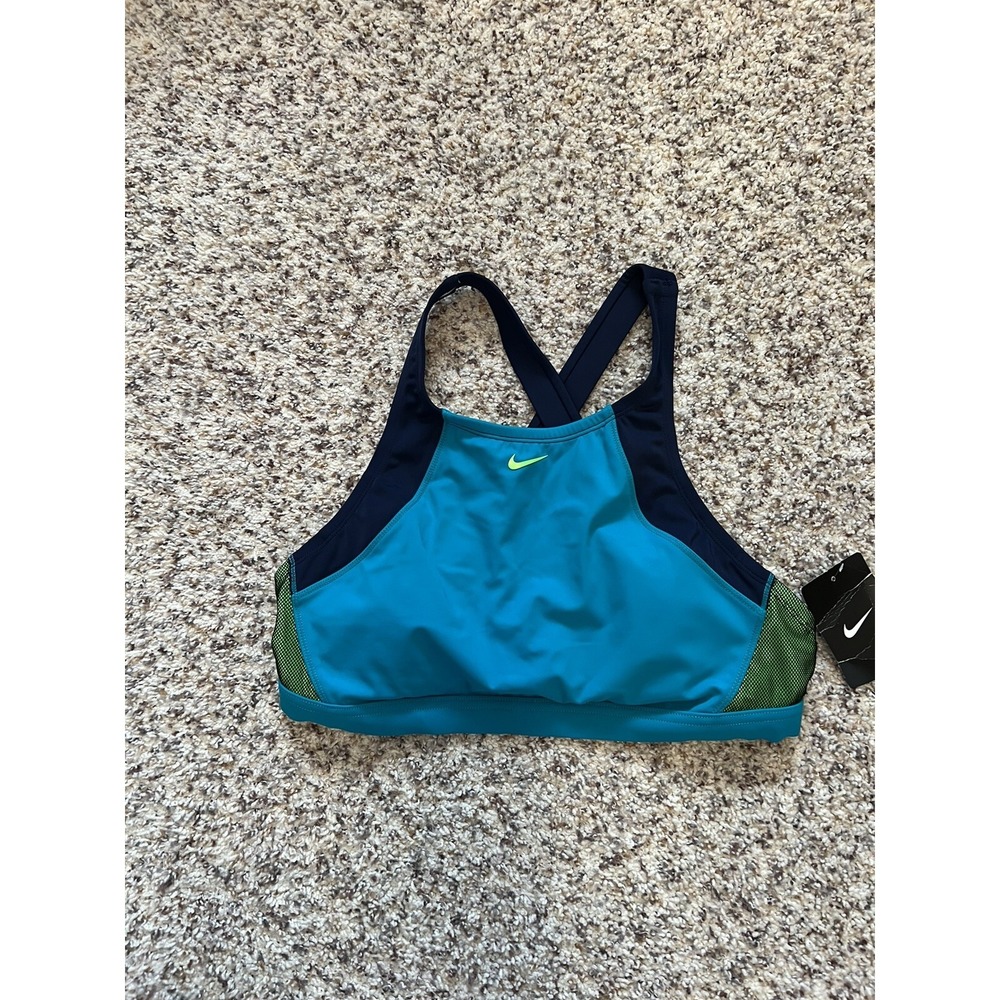 NEW with tag Nike Sports Bra Colors: Turquoise Navy Green Size L $98